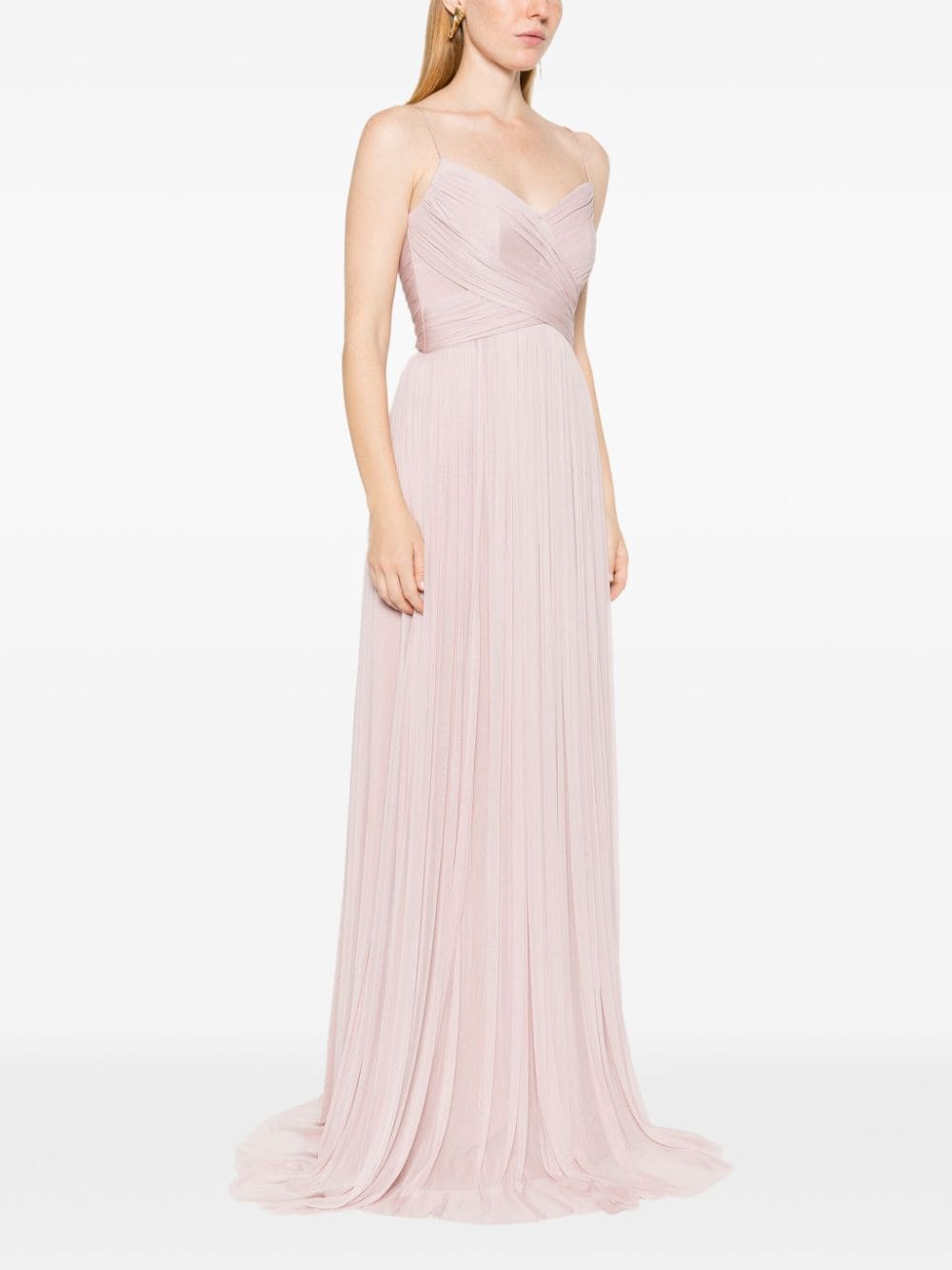 Shop Cristallini The Moon Maxi Dress In Pink