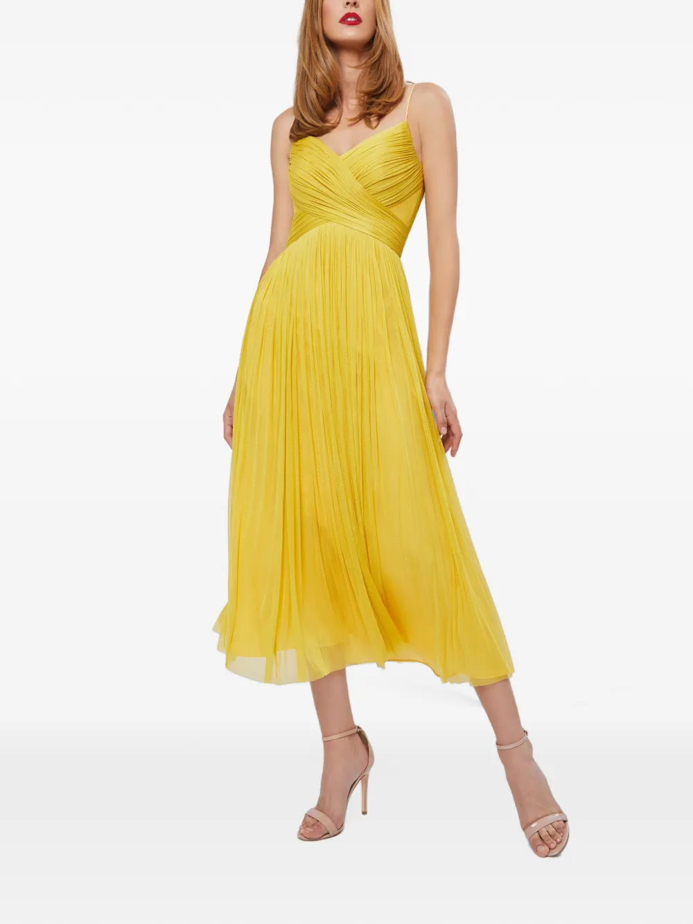 CRISTALLINI Moon sleeveless midi dress
