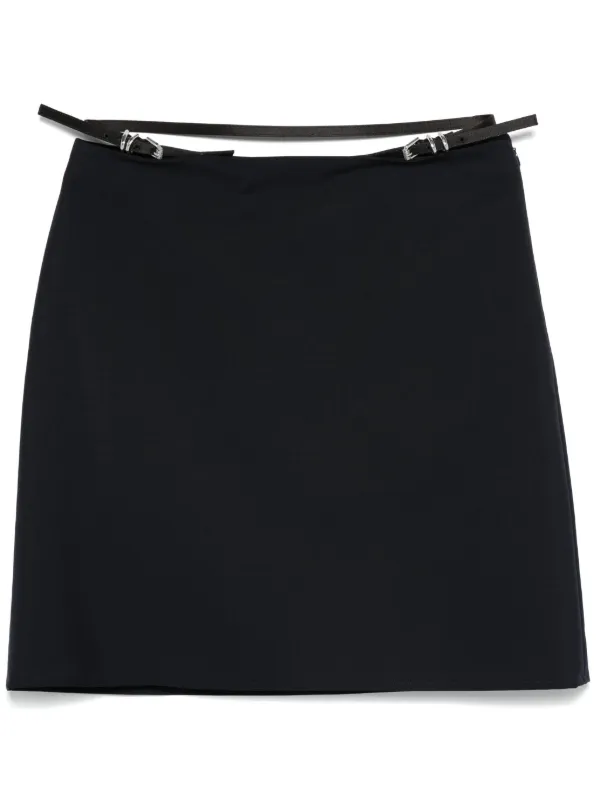 Givenchy Belted Mini Skirt in Blue