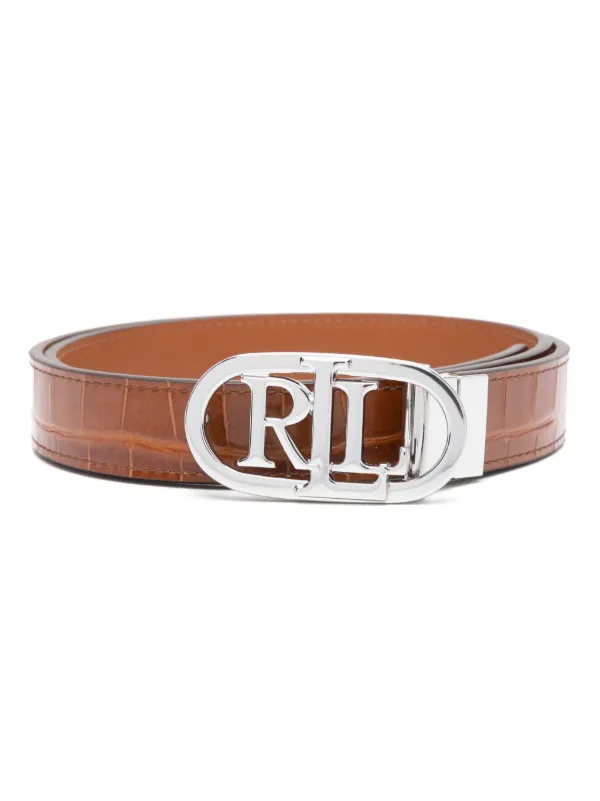 Lauren Ralph Lauren logo buckle Belt Brown FARFETCH TR