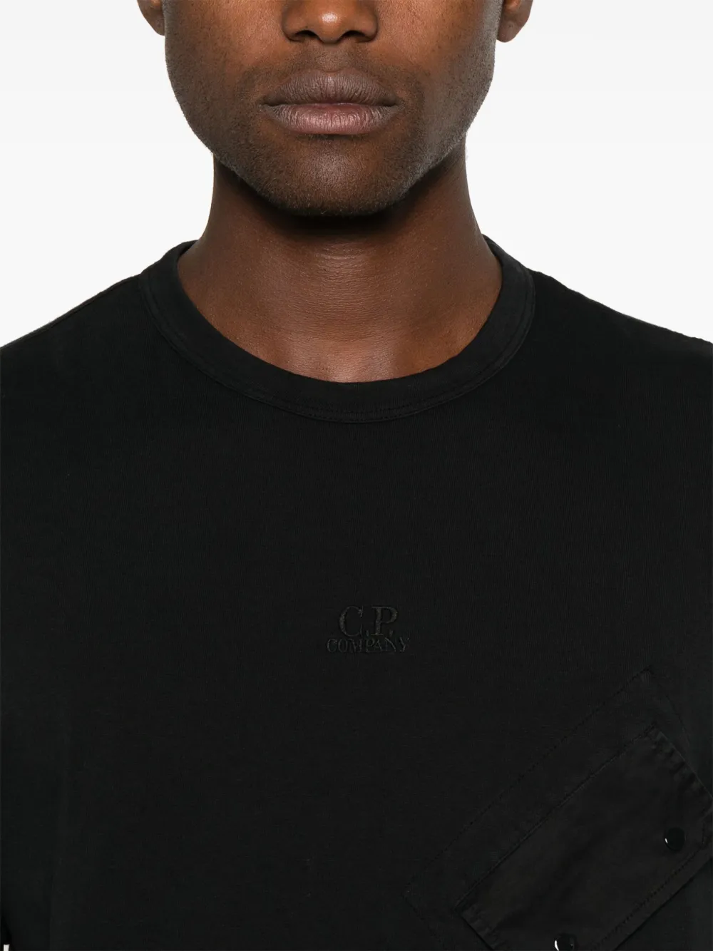 C.P. Company T-shirt met geborduurd logo Zwart