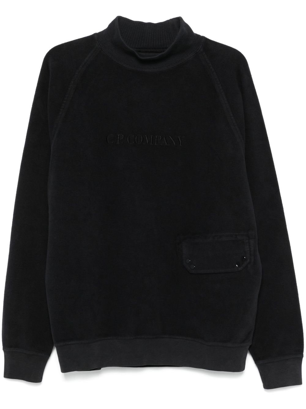 C.P. Company logo-embroidered sweatshirt - Blue