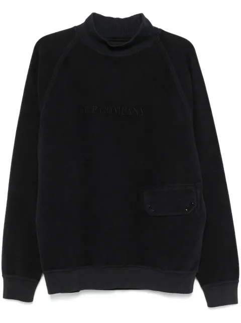 C.P. Company sudadera con logo bordado