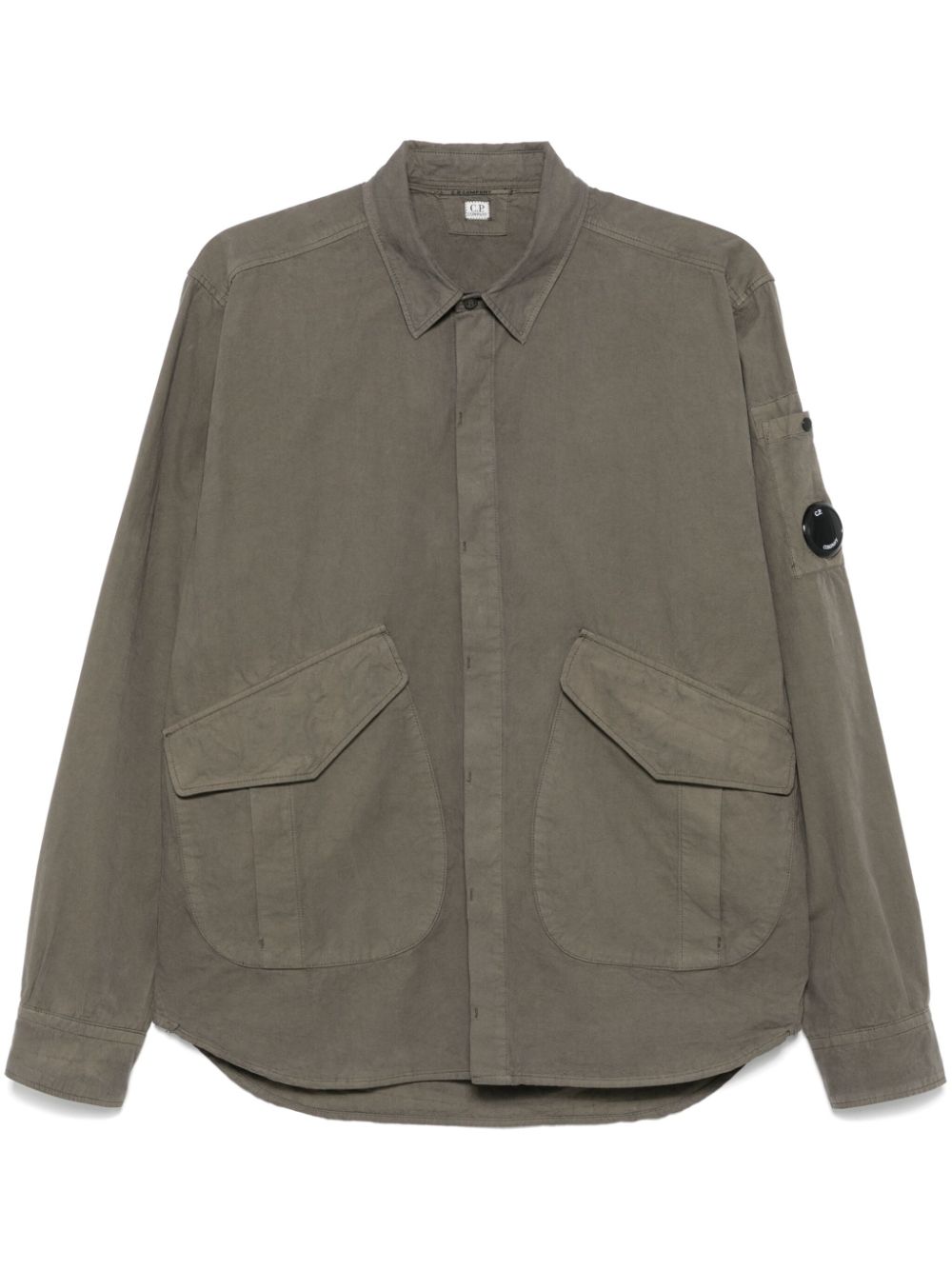 C.P. Company Microreps Diamond Peach overshirt - Green