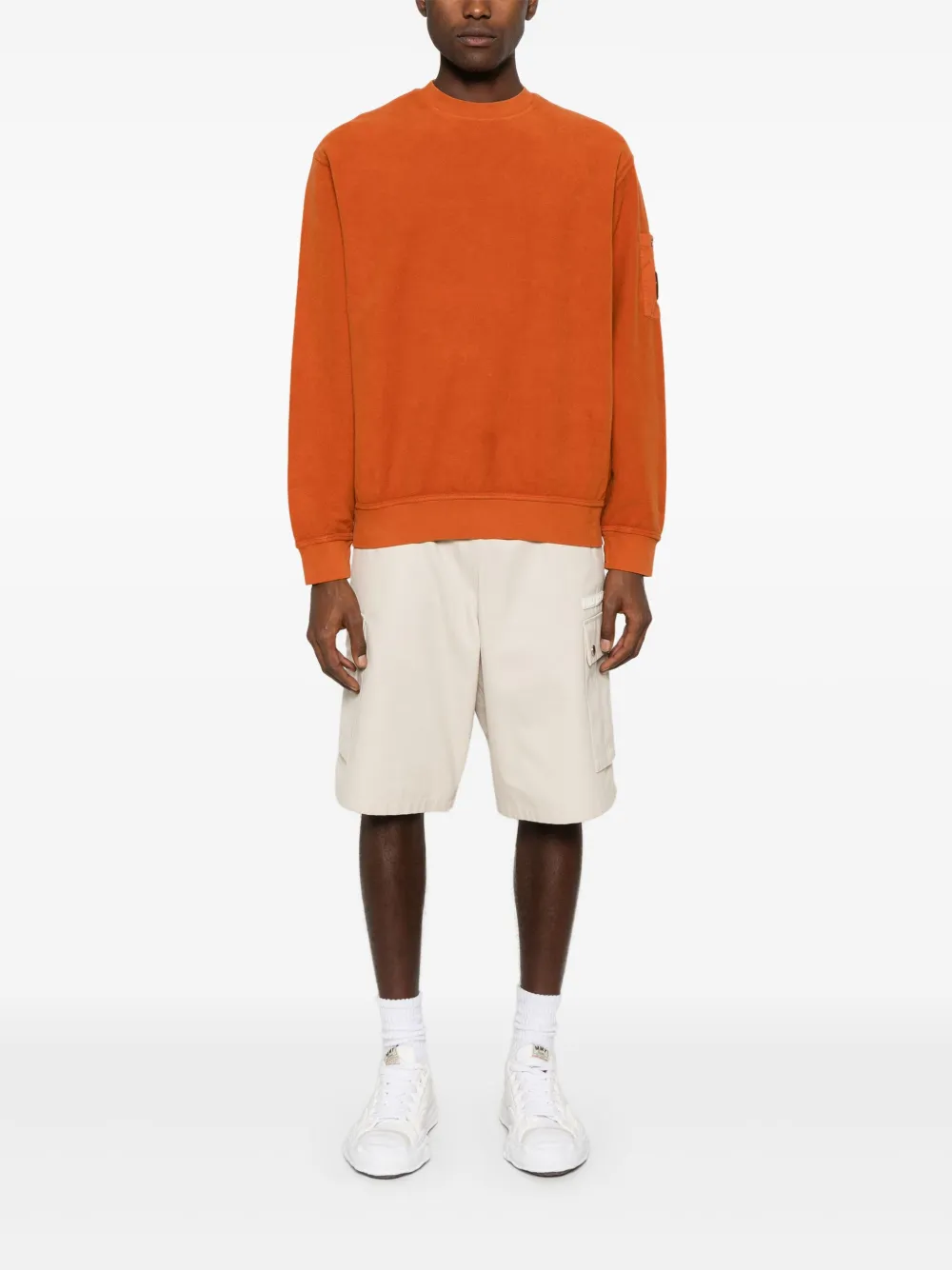C.P. Company Sweater met Lens-detail - Oranje