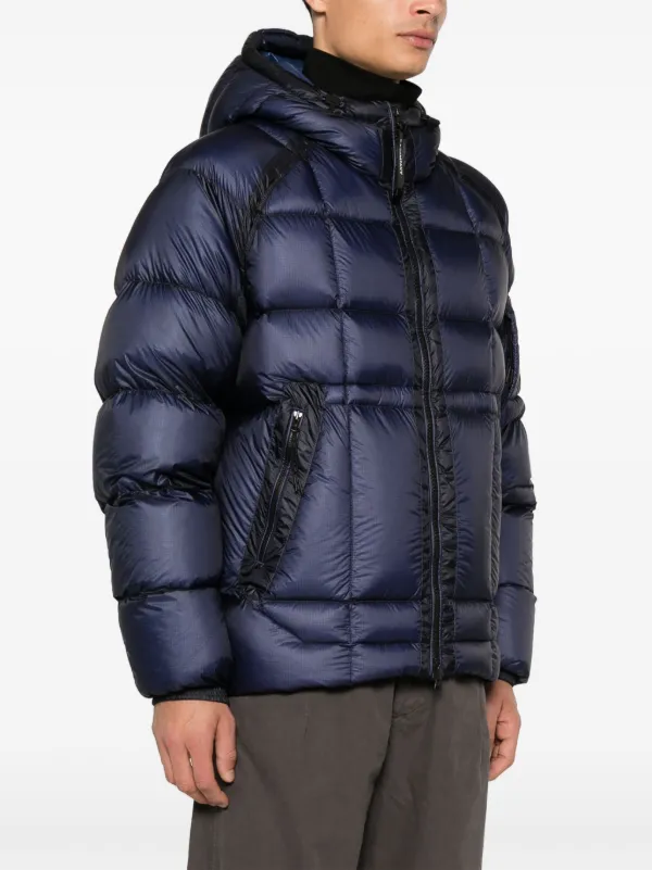 C.P. Company D. D. Shell Hooded Down Jacket Blue FARFETCH