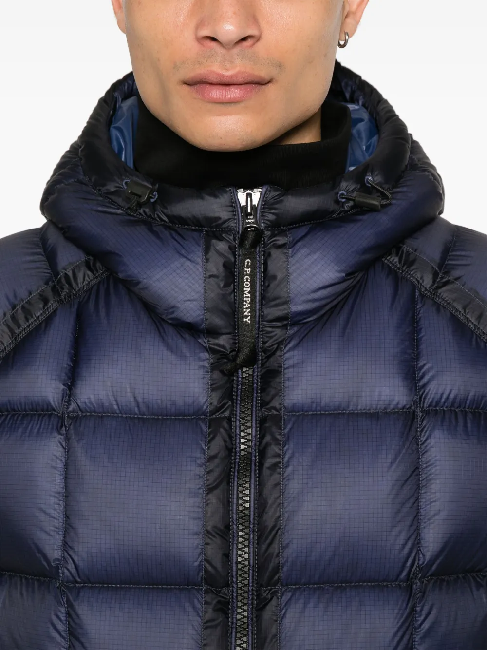 C.P. Company D. D. Shell Hooded Down Jacket Blue FARFETCH