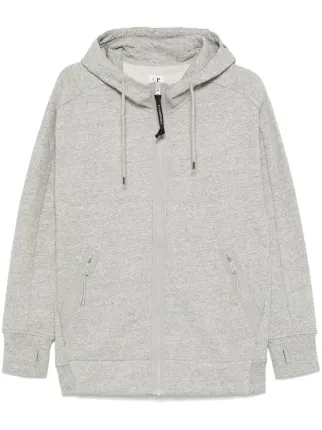 C.P. Company Goggles-detail zip-up Hoodie | Grey | FARFETCH JO