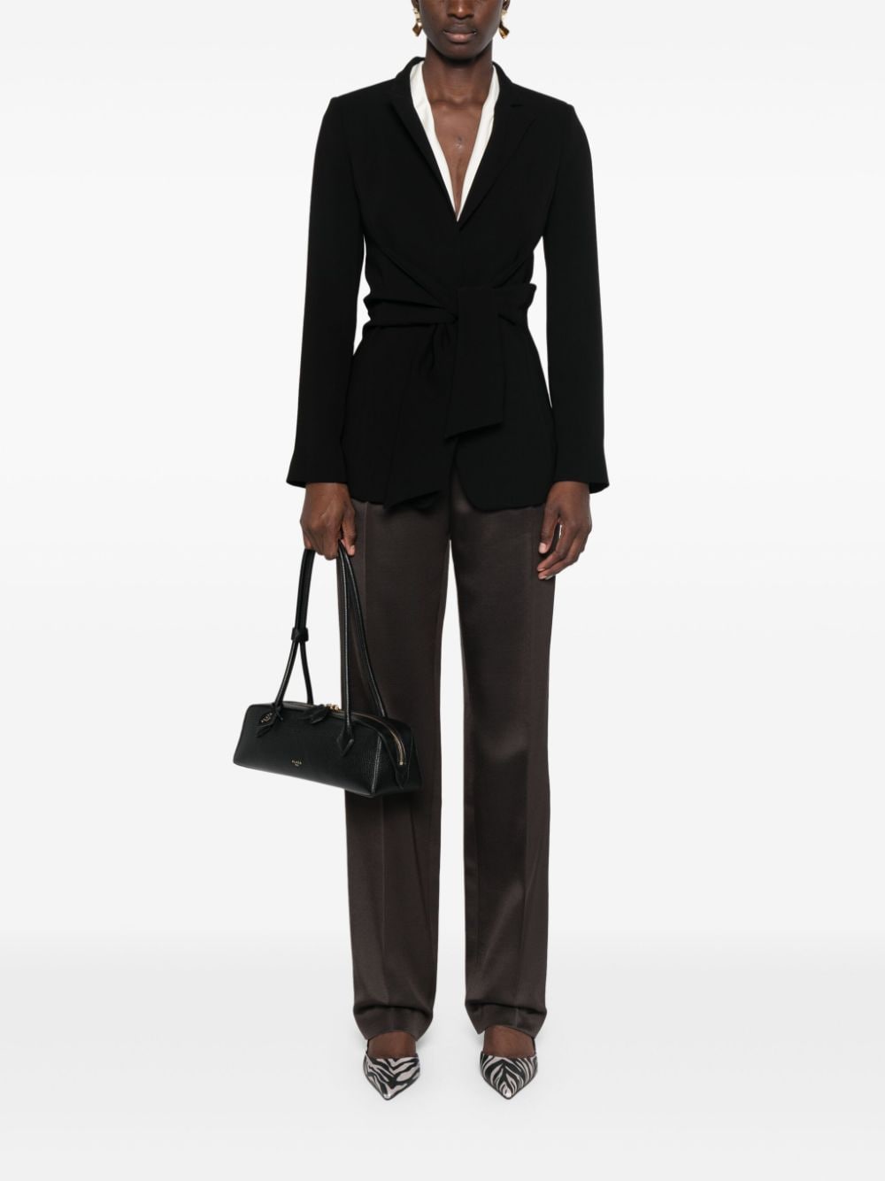 Shop Max Mara Seggio Blazer In 黑色