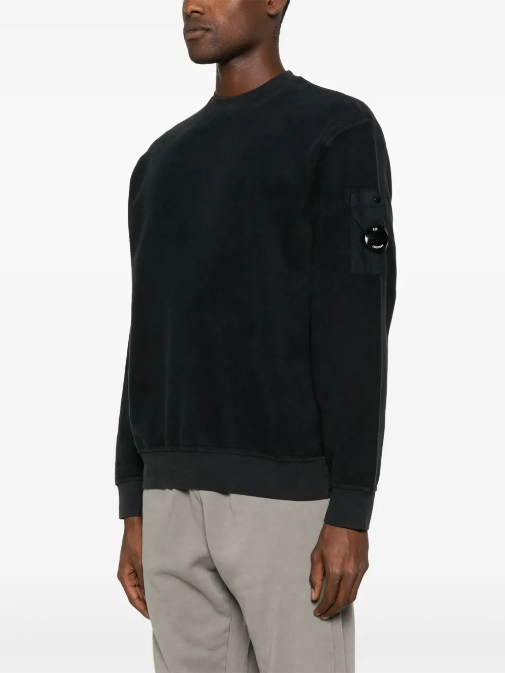 C.P. Company Sweater met Lens-detail Blauw