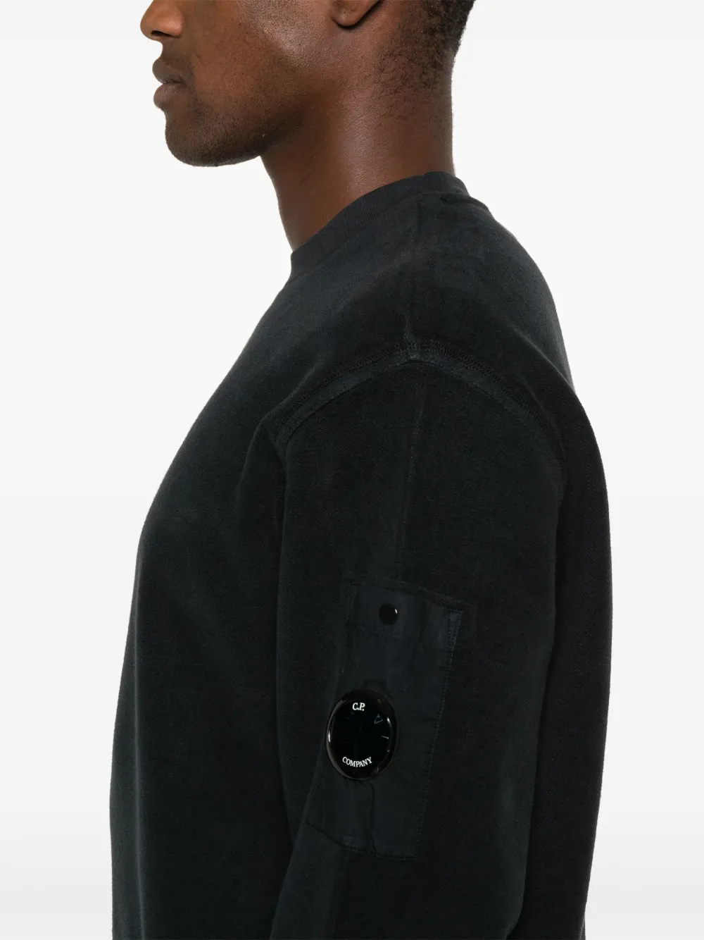 C.P. Company Sweater met Lens-detail Blauw
