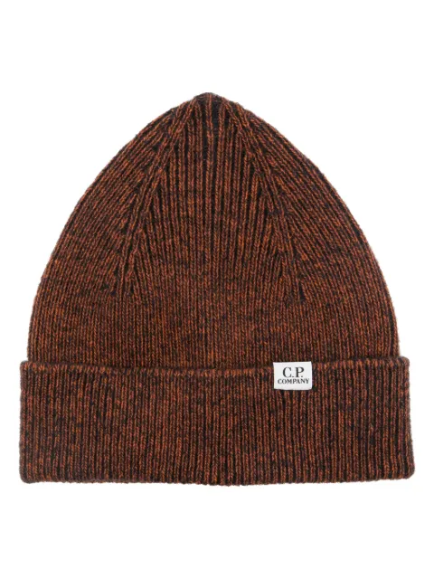 C.P. Company logo-tag beanie