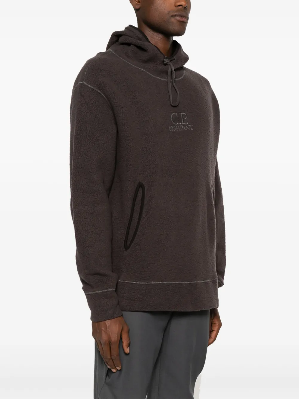 C.P. Company Fleece hoodie Paars