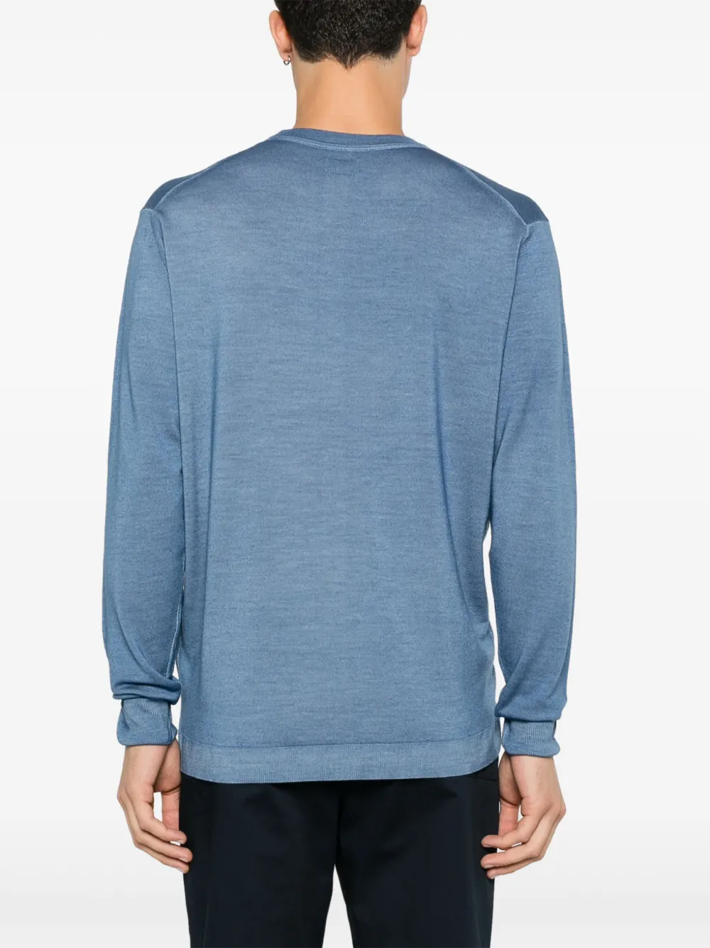 C.P. Company Trui met logopatch Blauw