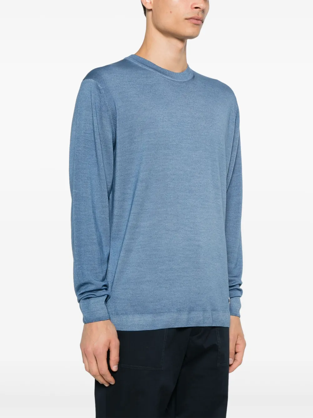 C.P. Company Trui met logopatch Blauw