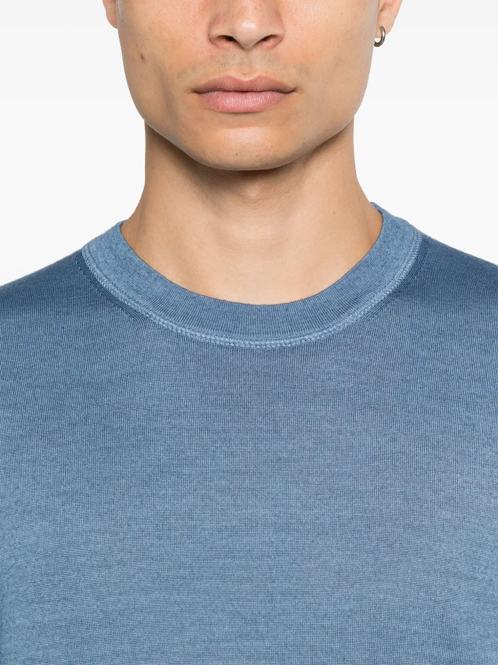 C.P. Company Trui met logopatch Blauw