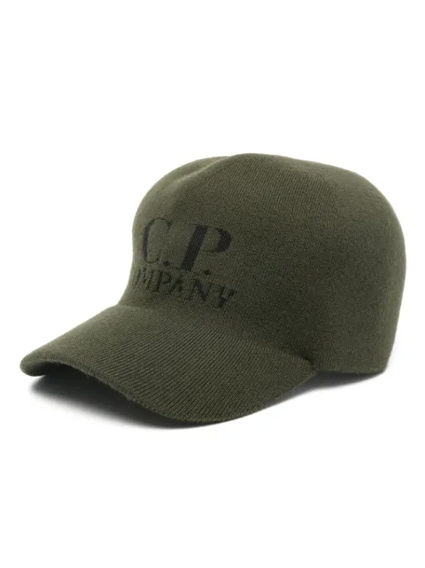 C.P. Company gorra con logo en intarsia