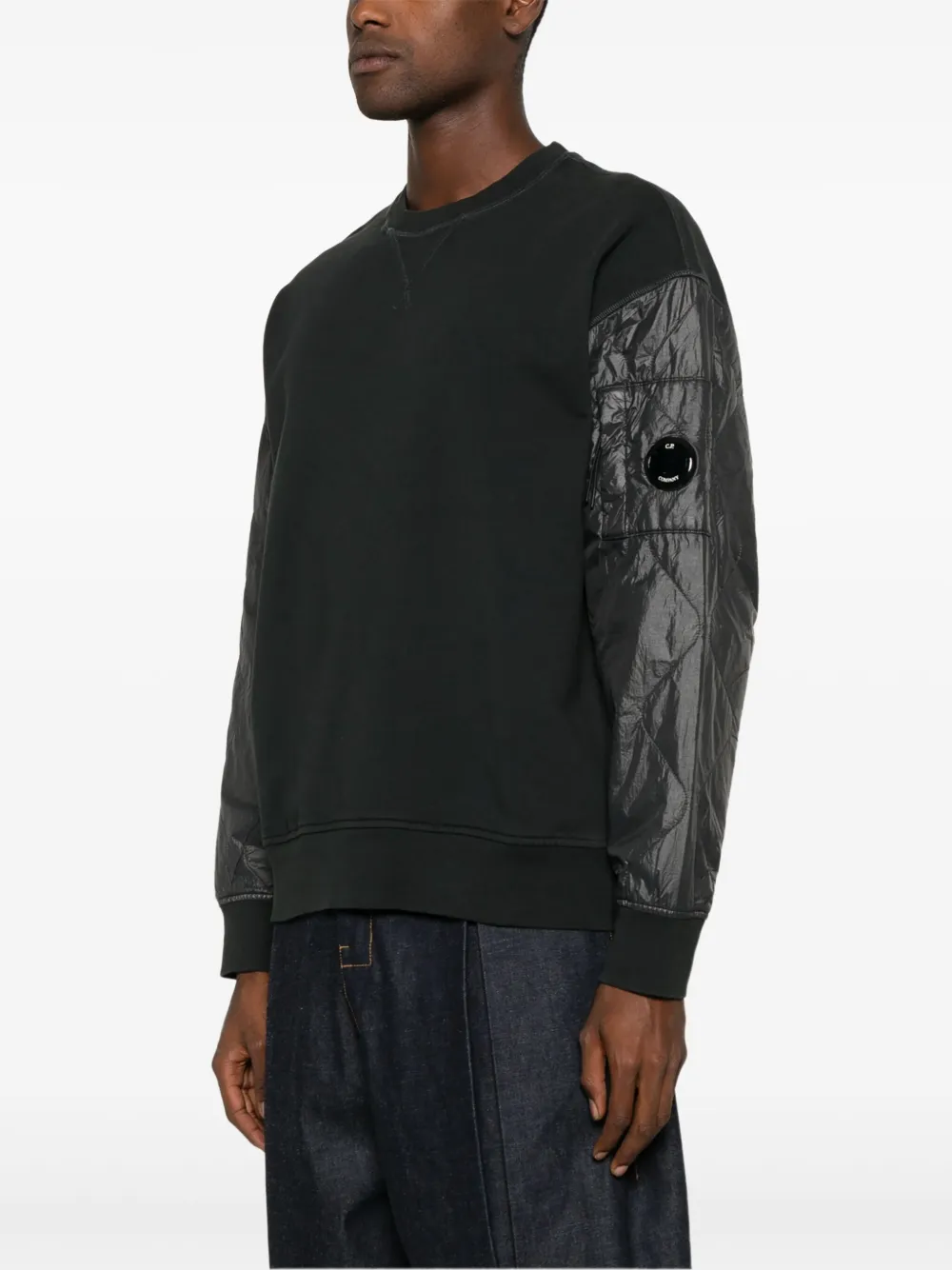 C.P. Company Sweater met Lens-detail Zwart