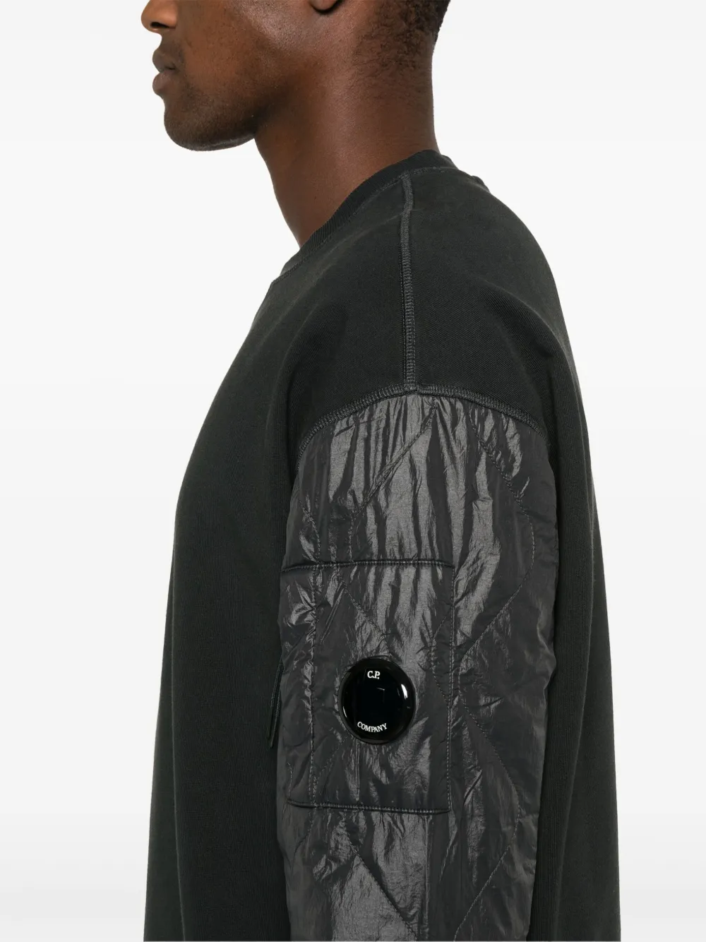 C.P. Company Sweater met Lens-detail Zwart