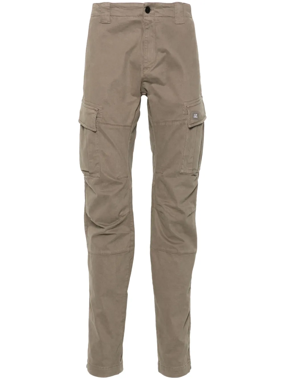 C.P. Company Broek met logopatch Bruin