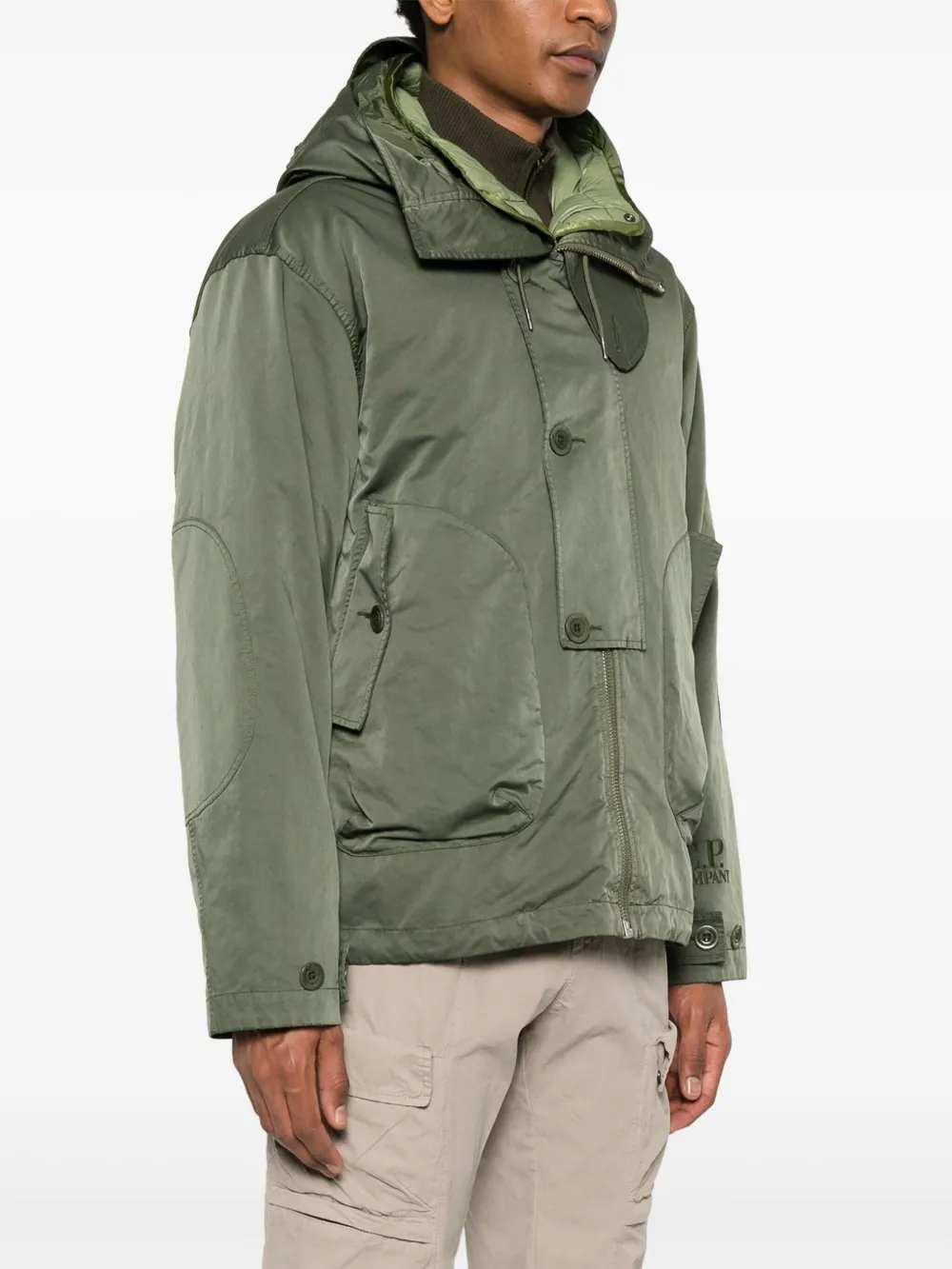 C.P. Company Micro Kei jack met capuchon Groen