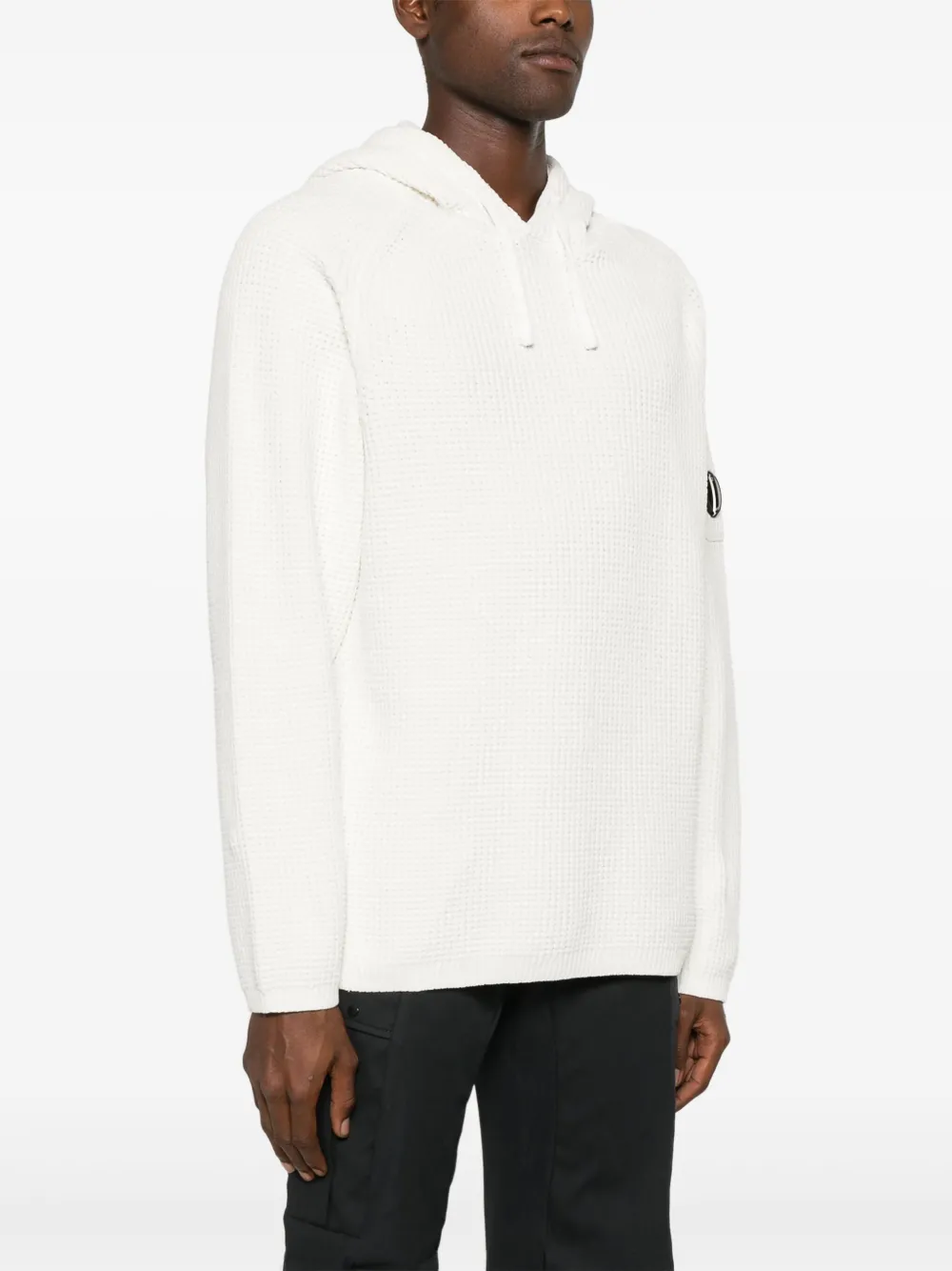 C.P. Company Hoodie met lens detail Wit