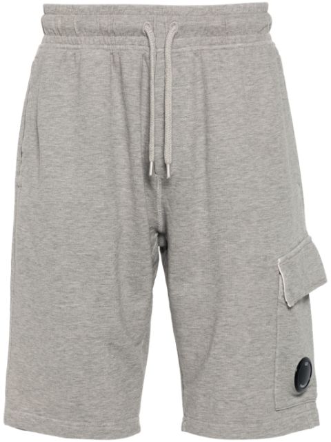 C.P. Company Fleece-Joggingshorts mit Linsen-Detail