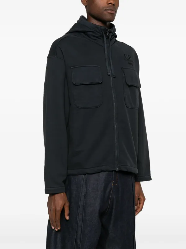 C.P. Company logo-embroidered Hoodie | Blue | FARFETCH UK C.P. Company logo-embroidered Hoodie | Blue | FARFETCH UK