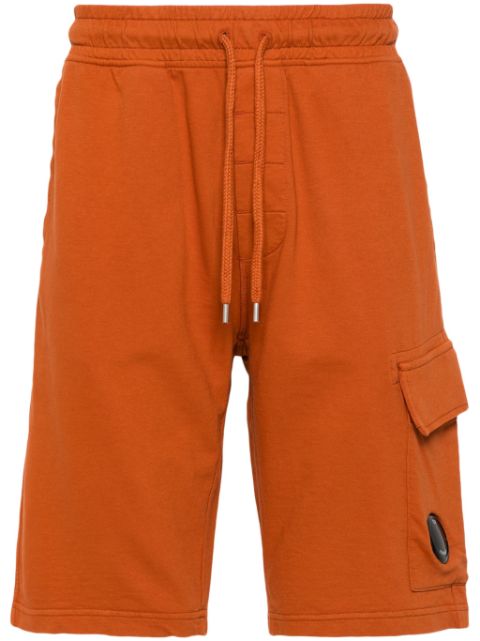 C.P. Company Fleece-Joggingshorts mit Linsen-Detail