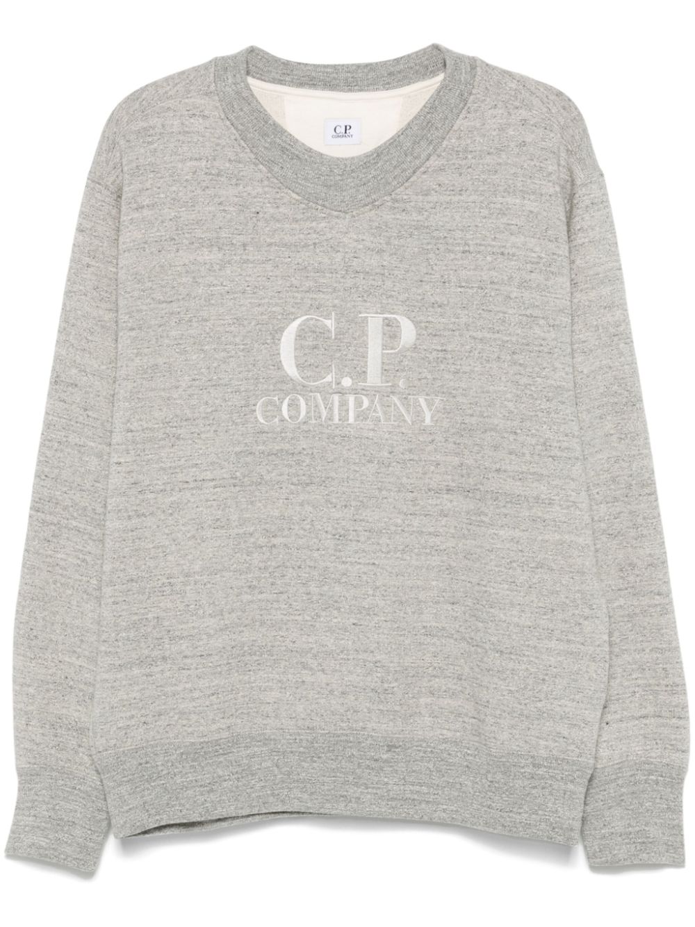 C.P. Company logo-embroidered sweatshirt - Grey