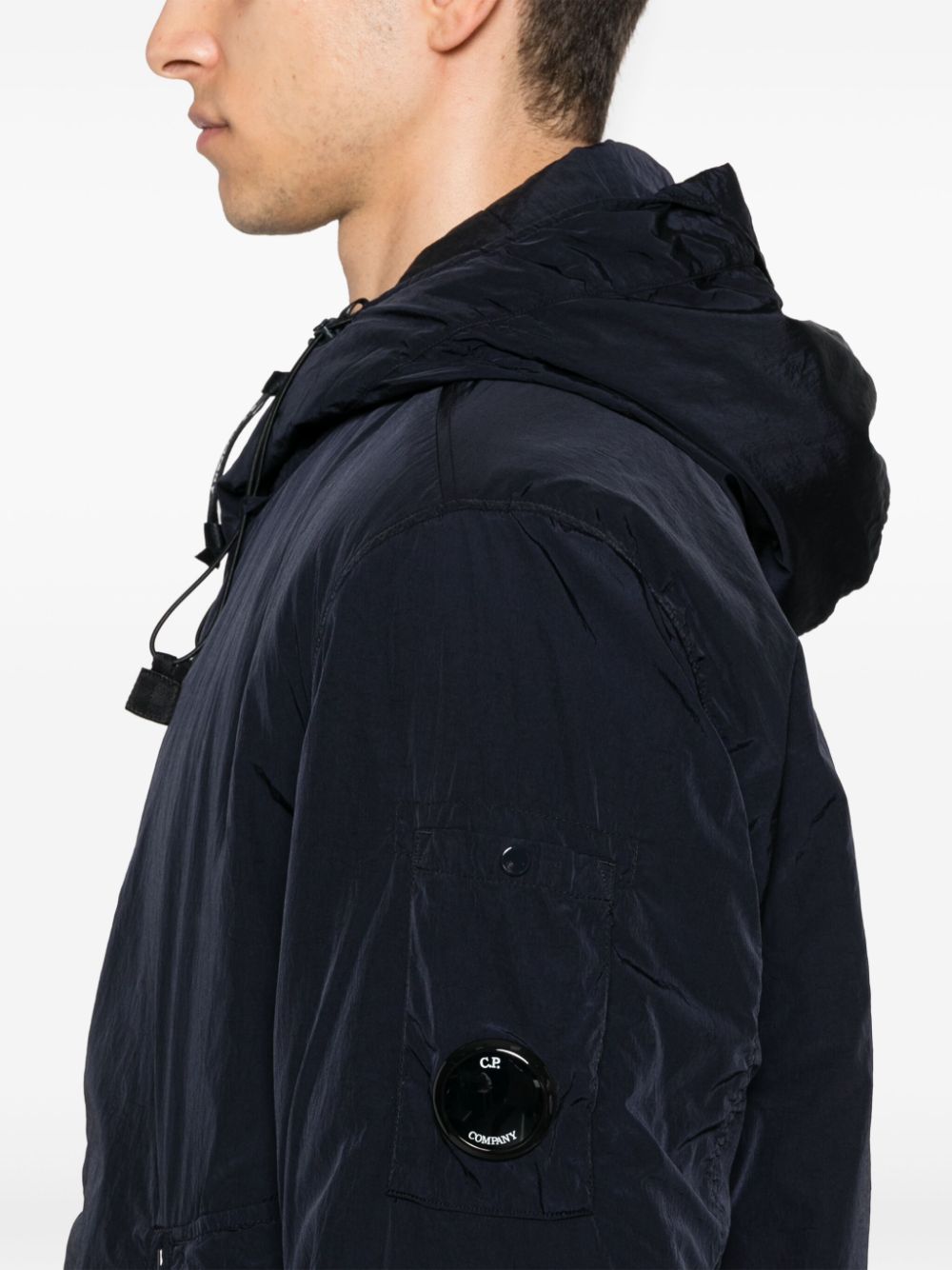 Shop C.p. Company Cs Ii Hooded Jacket In Blue