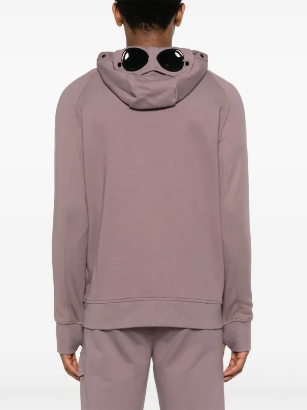 Cp company diagonal fleece goggle zip hoodie best sale