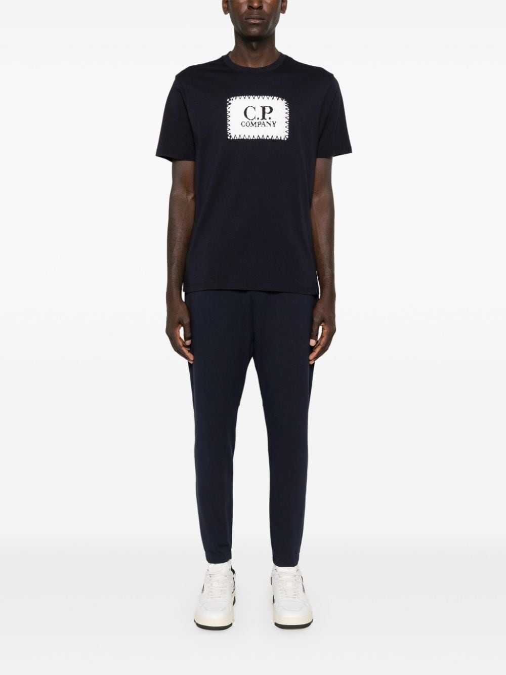 C.P. Company Jersey T-shirt met logo - Blauw