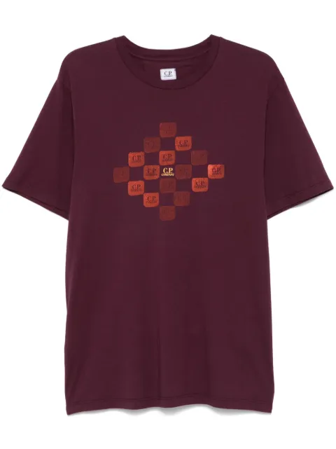 C.P. Company playera con logo estampado