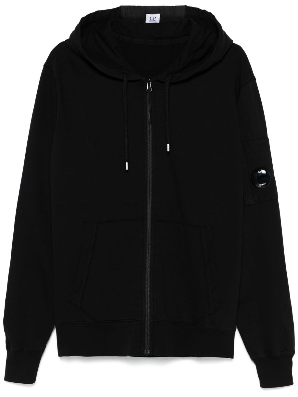 C.P. Company Lens-detail hoodie - Black