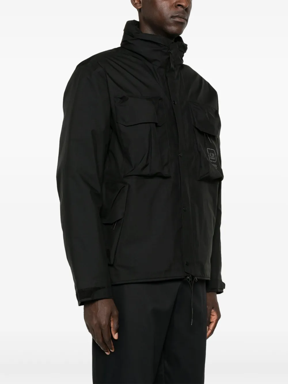 C.P. Company The Metropolis Series Gore-Tex Infinium jack met capuchon Zwart
