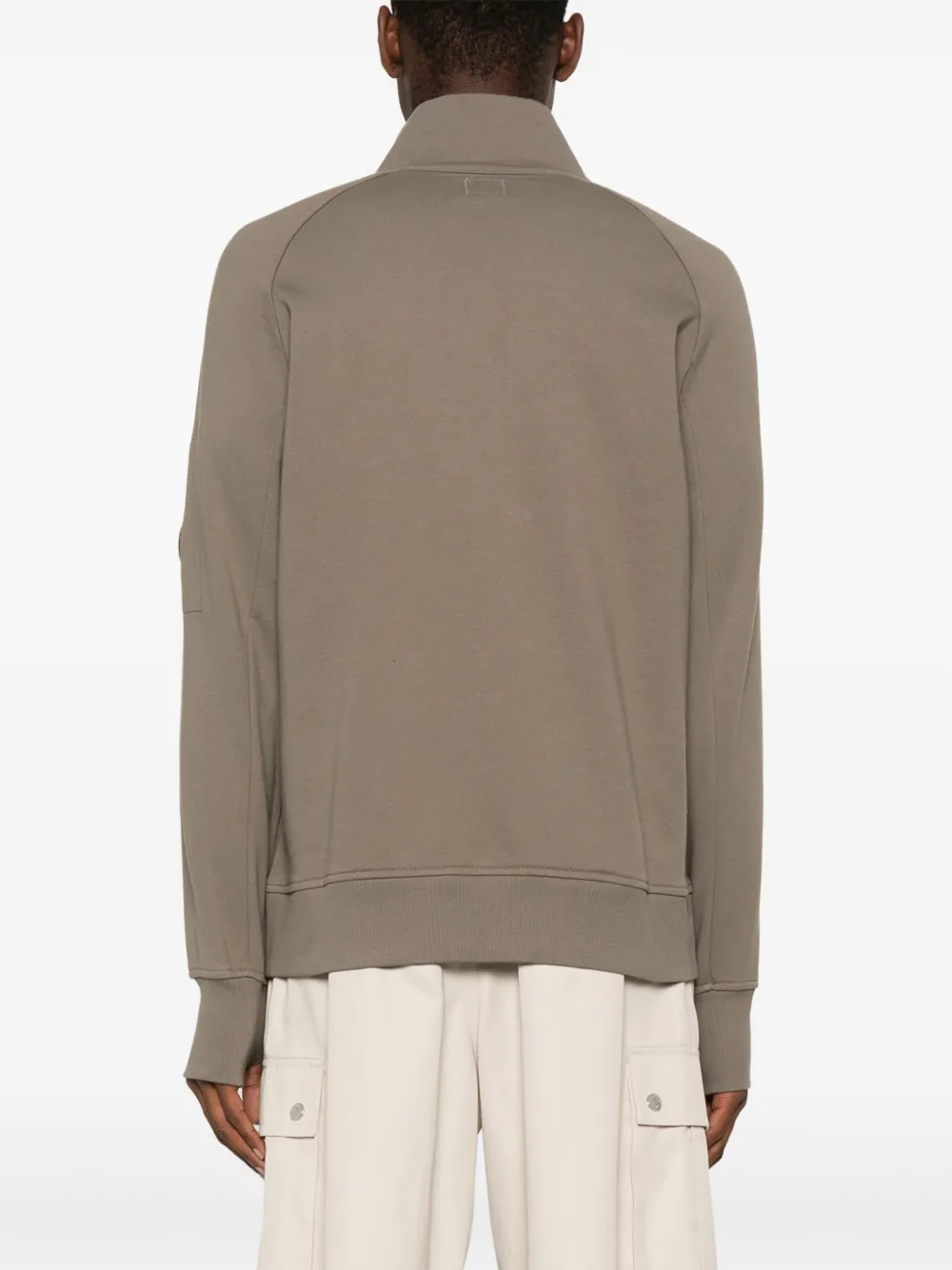 C.P. Company Sweater met Lens-detail Groen