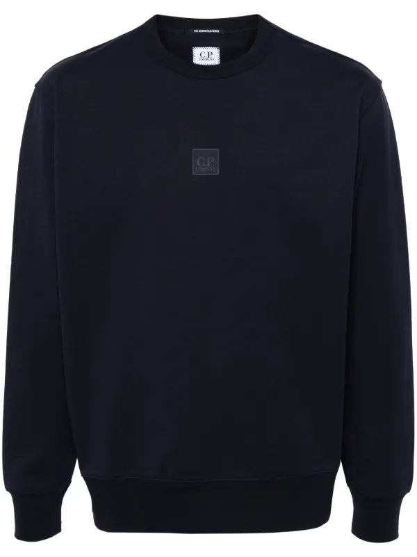 C.P. Company logo print Sweatshirt Blue FARFETCH AO