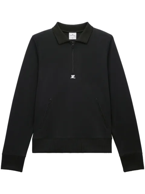 Courrèges Poloshirt mit Reißverschluss