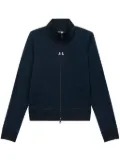 Courrèges embroidered-logo tracksuit jacket - Blue