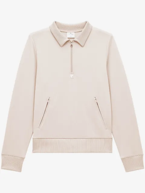 Courrèges Poloshirt mit Reißverschluss