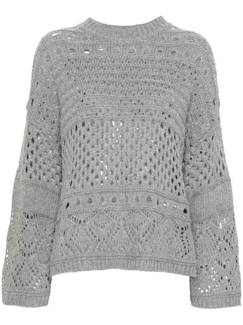 TWINSET pull à sequins - Gris - TWINSET - Modalova