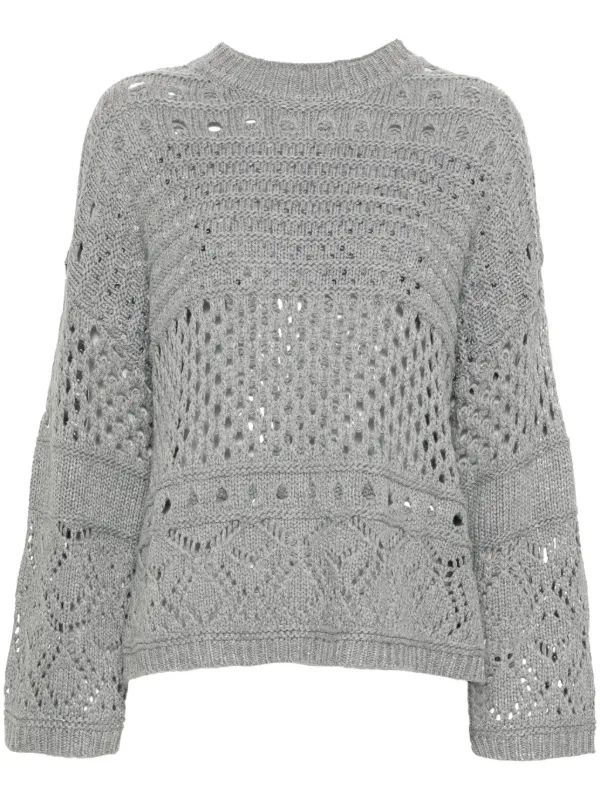 TWINSET Sequin Jumper Grey FARFETCH BN
