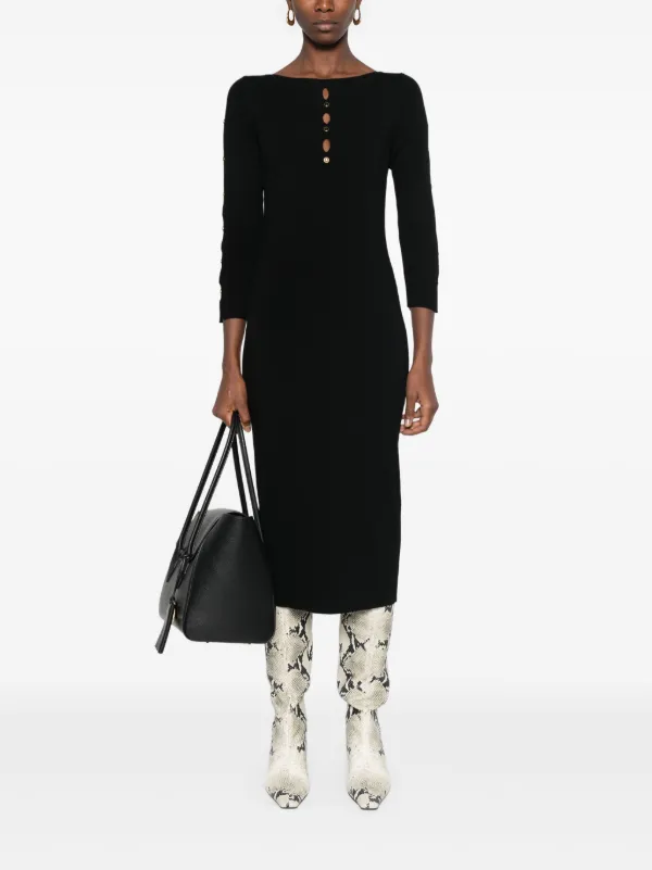 TWINSET cut-out Knit Dress | Black | FARFETCH BN