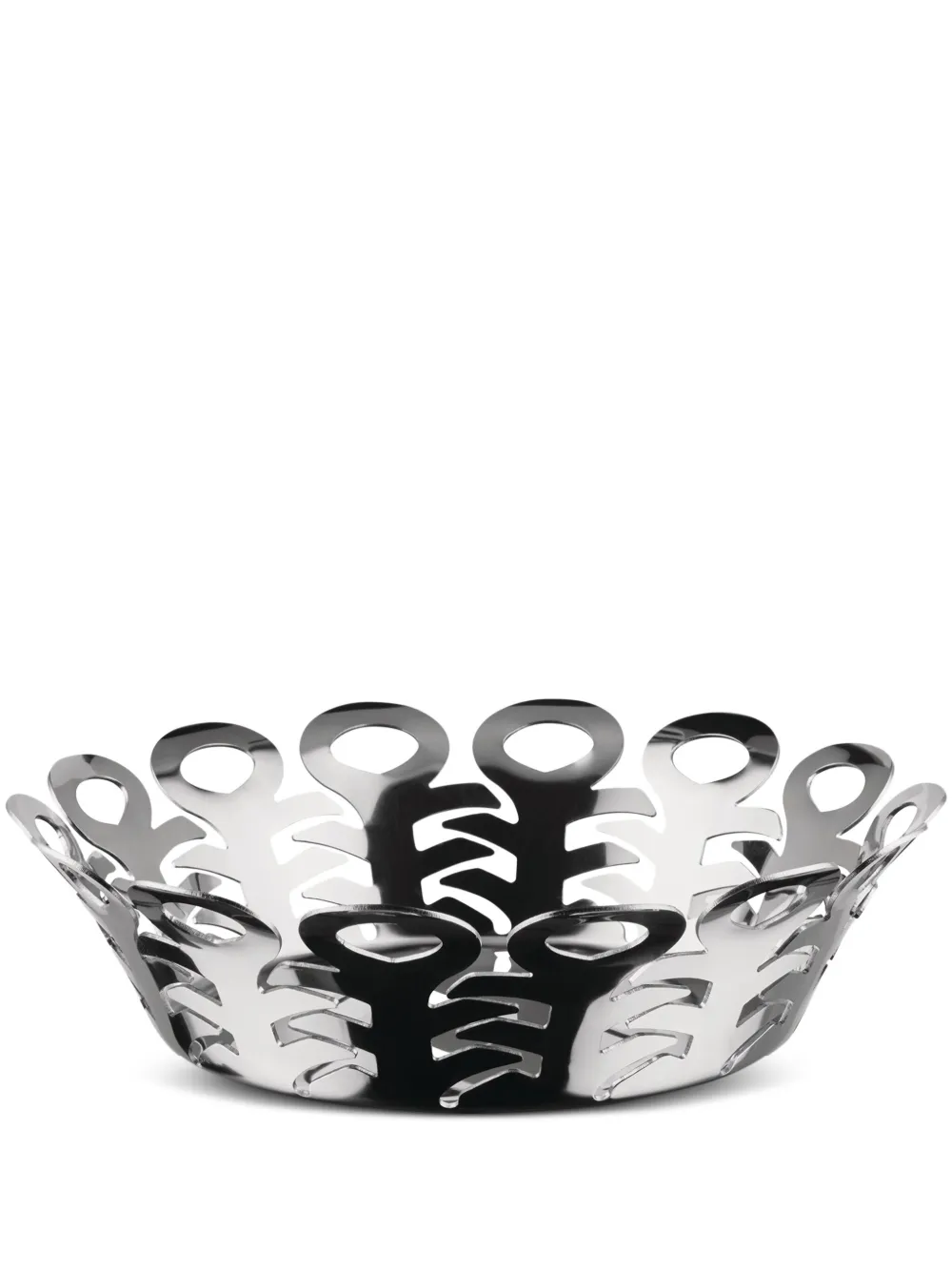 Alessi Sculpted Bowl In Silver