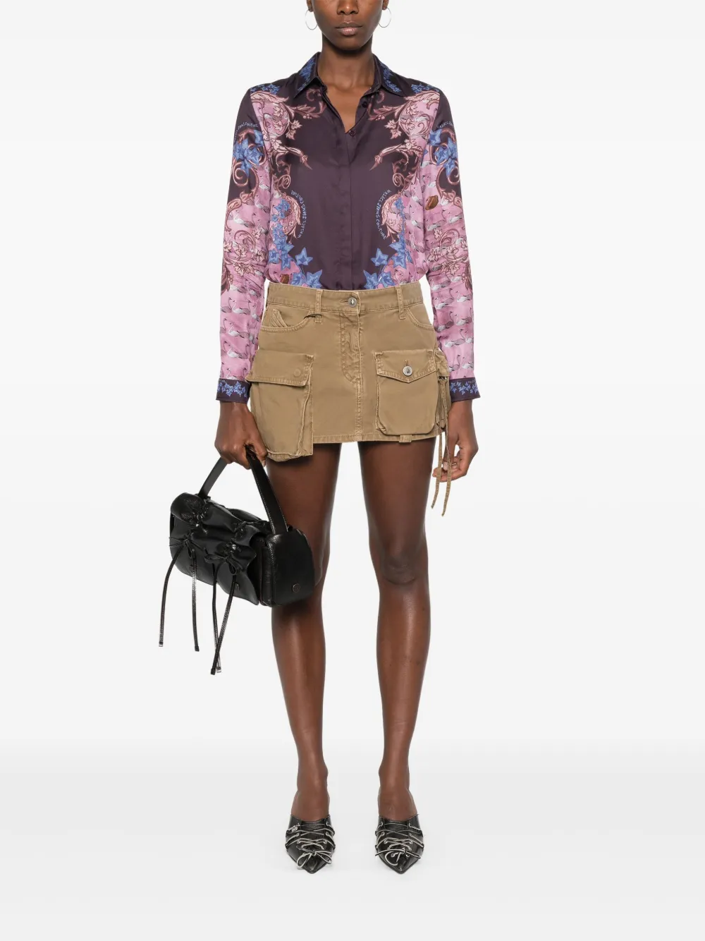 Versace Jeans Couture Swan Lake blouse - Paars