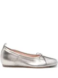 Simone Rocha pleated toe ballerina shoes - Silver