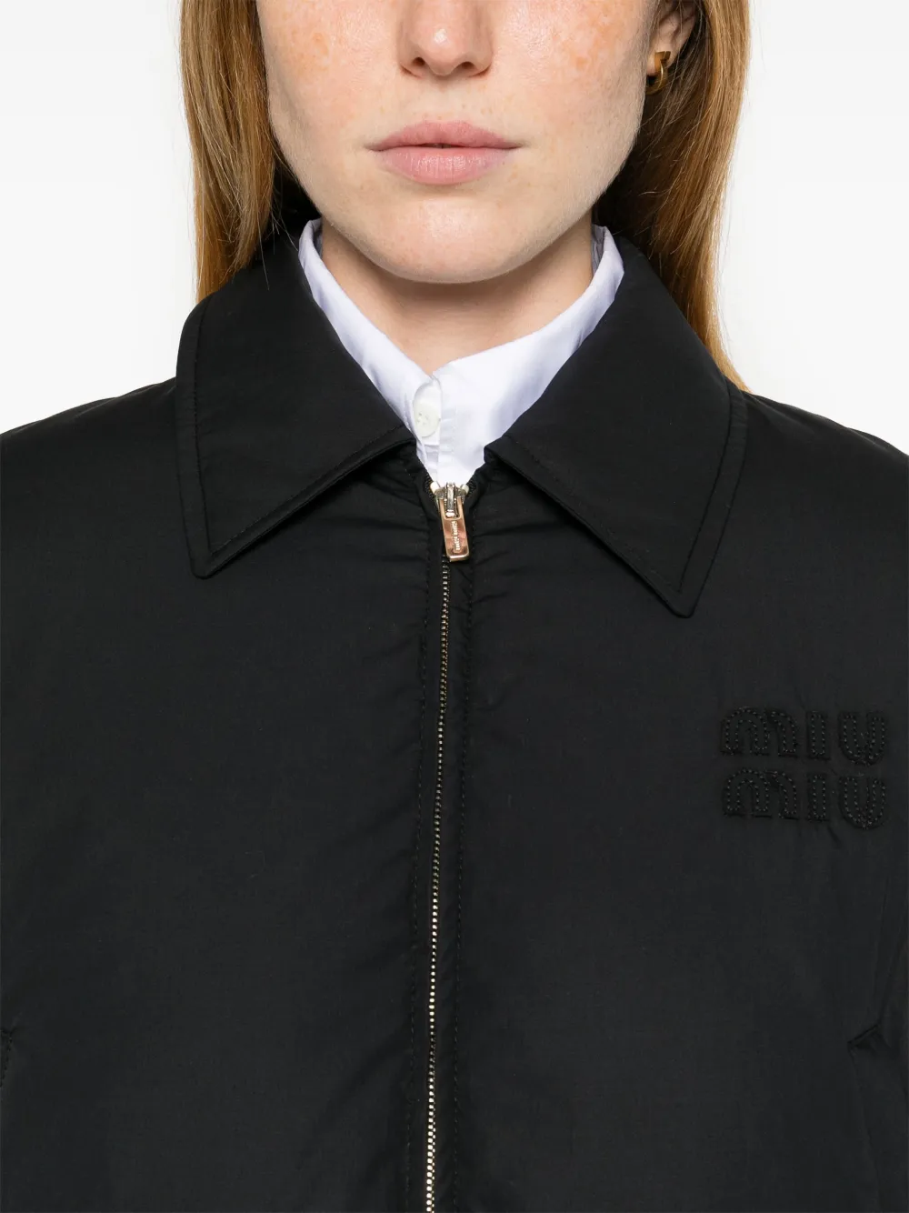 Miu Donsjack met logo Zwart