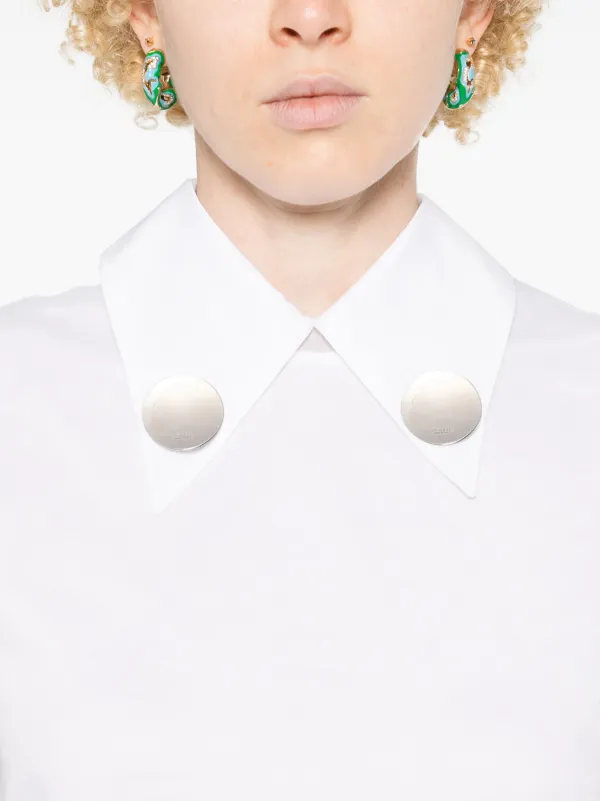 Jil Sander シアーブラウス | ホワイト | FARFETCH JP