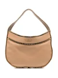 Moschino logo-lettering shoulder bag - Brown